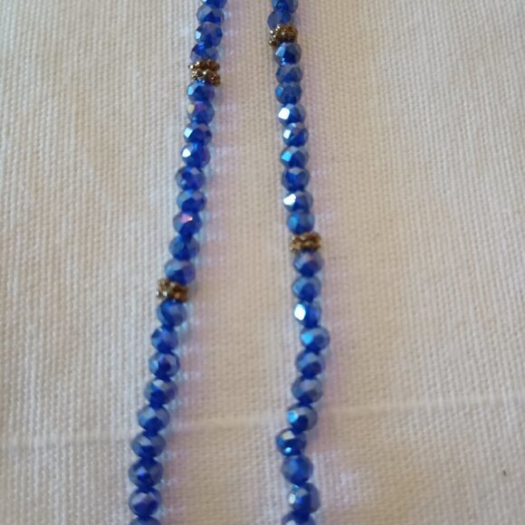 Handmade Vintage Focal Bead/Fringe, Beads, Chain Necklace - Picture 3 of 7